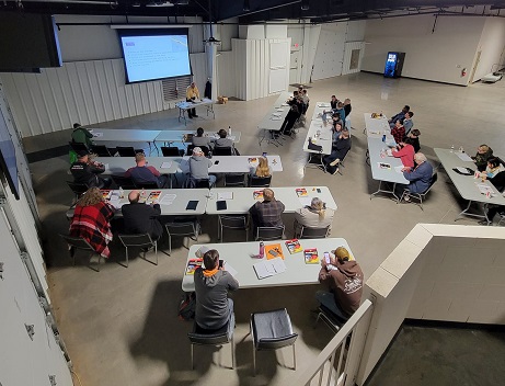 Class in the Exhibit Hall