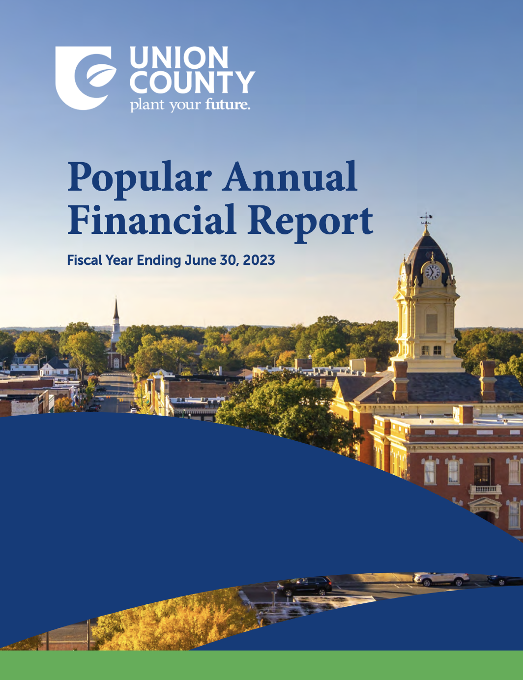 Cover of the front of the Popular Annual Financial Report Fiscal year 23