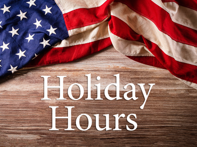 Holiday Hours