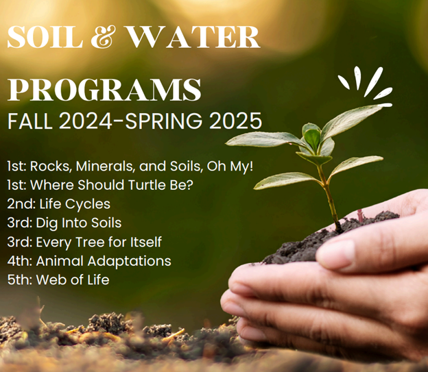 Soil & Water Programs for fall 2024-spring 2025. 